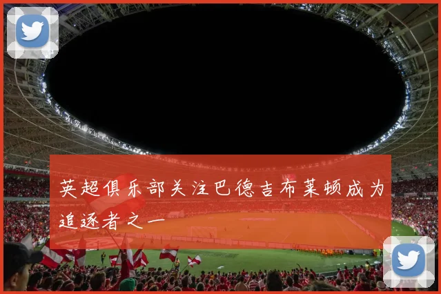 英超俱乐部关注巴德吉布莱顿成为追逐者之一
